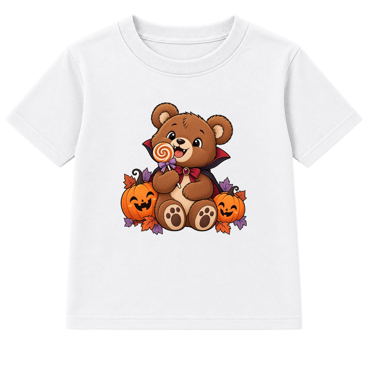 Vampire Bear kids Halloween t-shirt - White