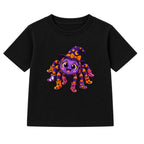 Spider In Wellies kids Halloween t-shirt - Black
