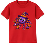 Spider In Wellies kids Halloween t-shirt - Red