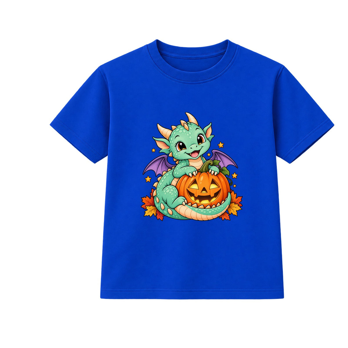 Dragon and Lantern kids Halloween t-shirt - Blue