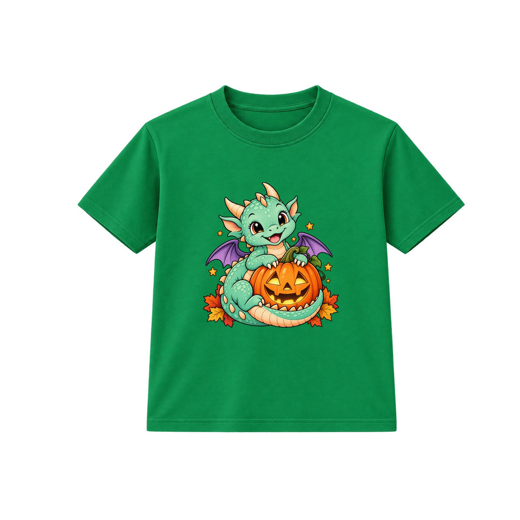 Dragon and Lantern kids Halloween t-shirt - Green