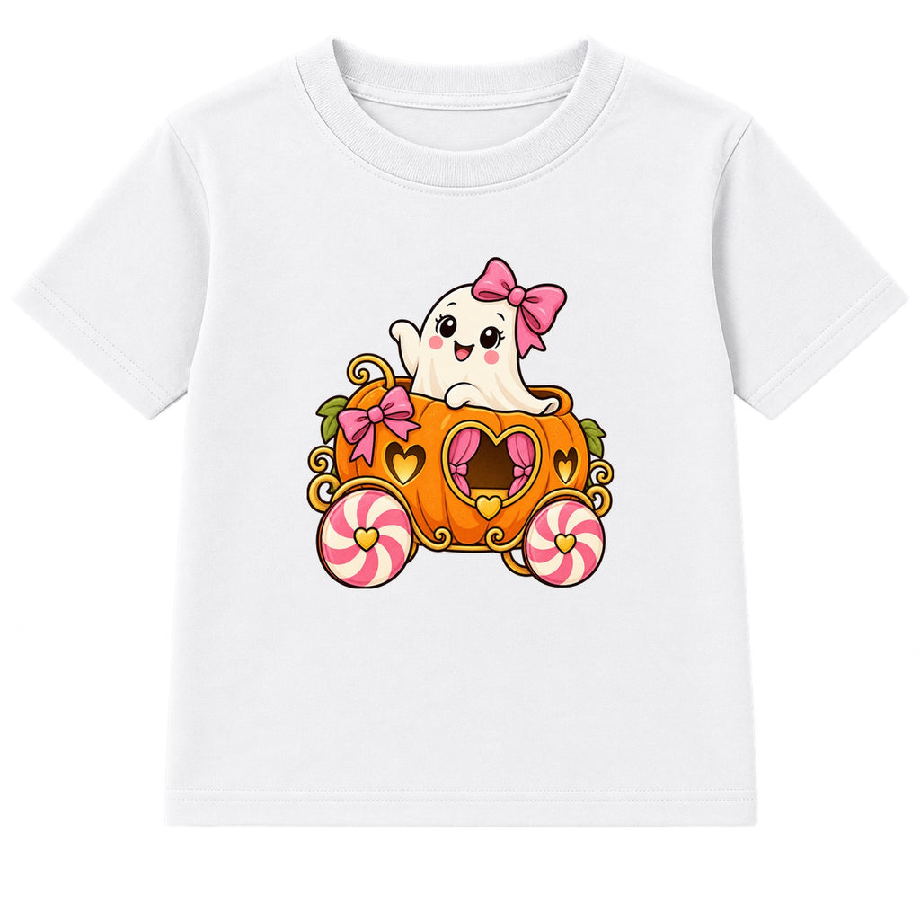 Bow Ghost kids Halloween t-shirt - White