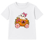 Bow Ghost kids Halloween t-shirt - White