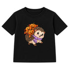 Lantern Hedgehog kids Halloween t-shirt - Black