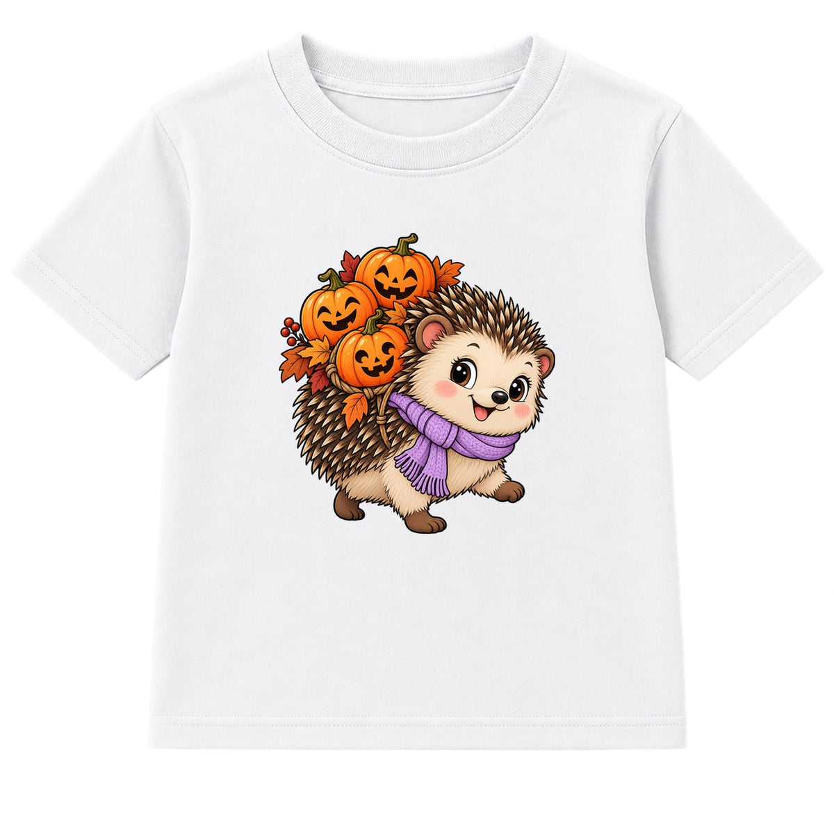 Lantern Hedgehog kids Halloween t-shirt - White