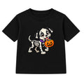Skeleton Puppy kids Halloween t-shirt - Black