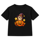 Wizard Owl kids Halloween t-shirt - Black