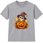 Wizard Owl kids Halloween t-shirt - Heather Grey
