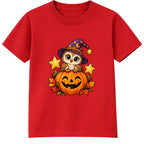 Wizard Owl kids Halloween t-shirt - Red