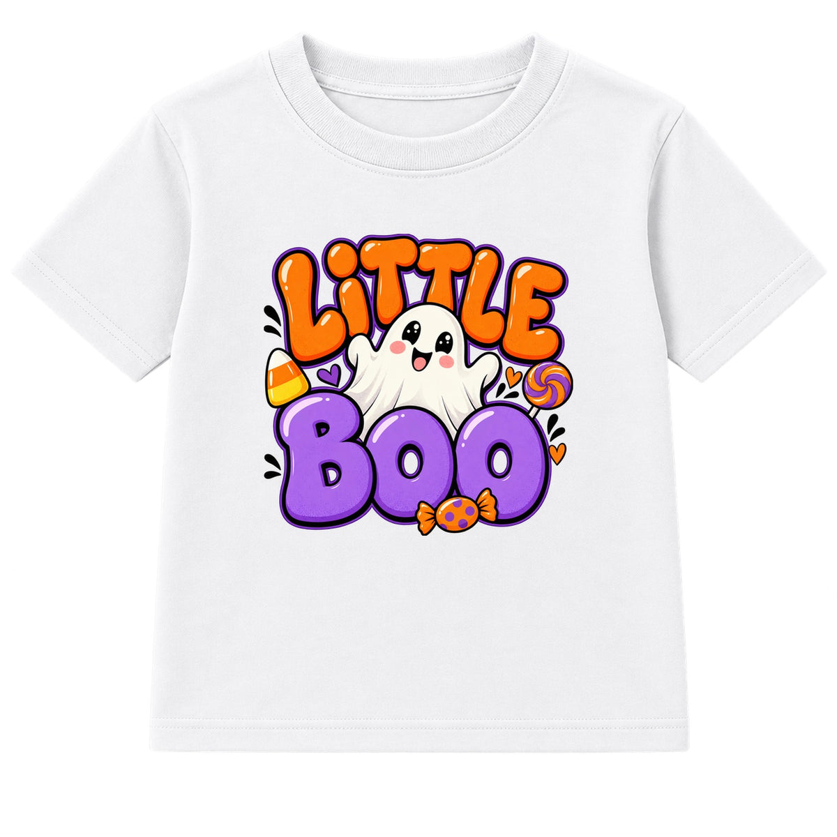 Little Boo kids Halloween t-shirt - White