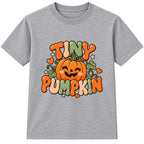 Tiny Pumpkin kids Halloween t-shirt - Heather Grey