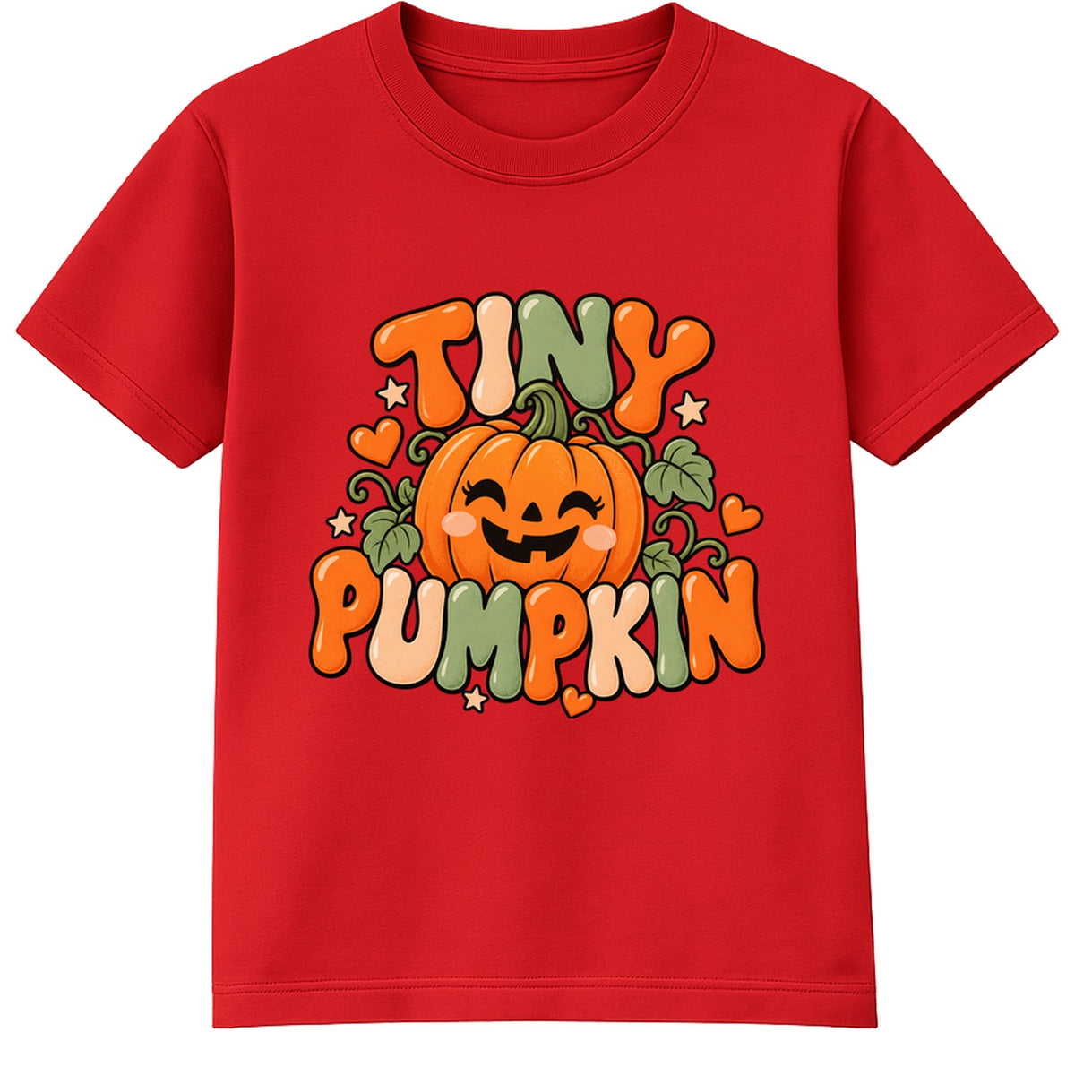 Tiny Pumpkin kids Halloween t-shirt - Red