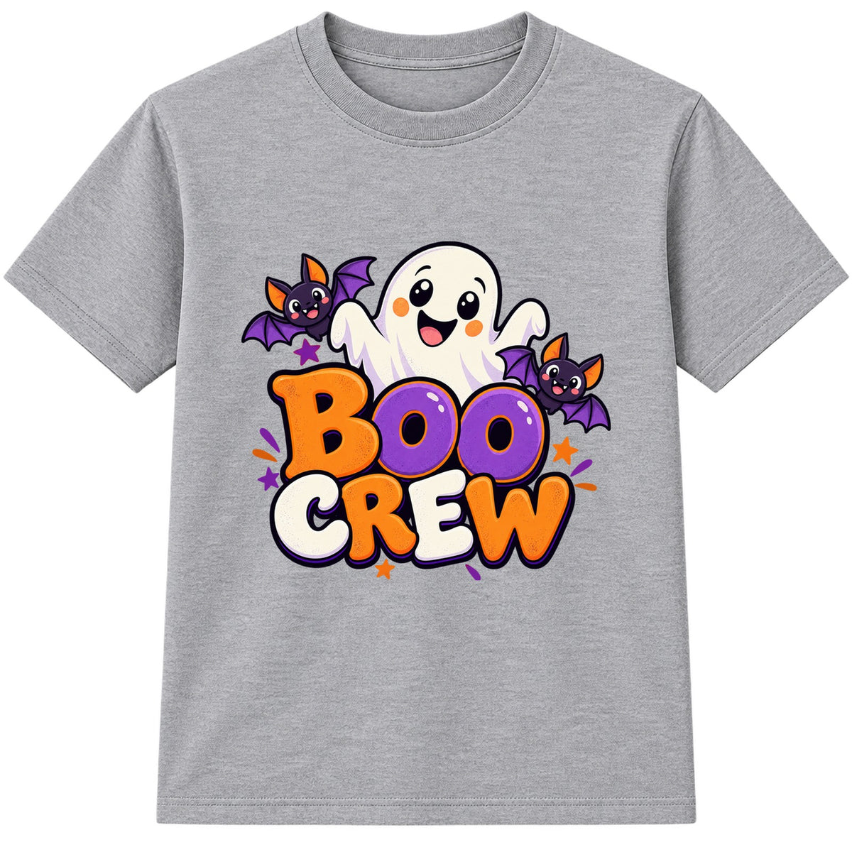 Boo Crew kids Halloween t-shirt - Heather Grey