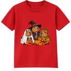 Capybara Costume Crew kids Halloween t-shirt - Red