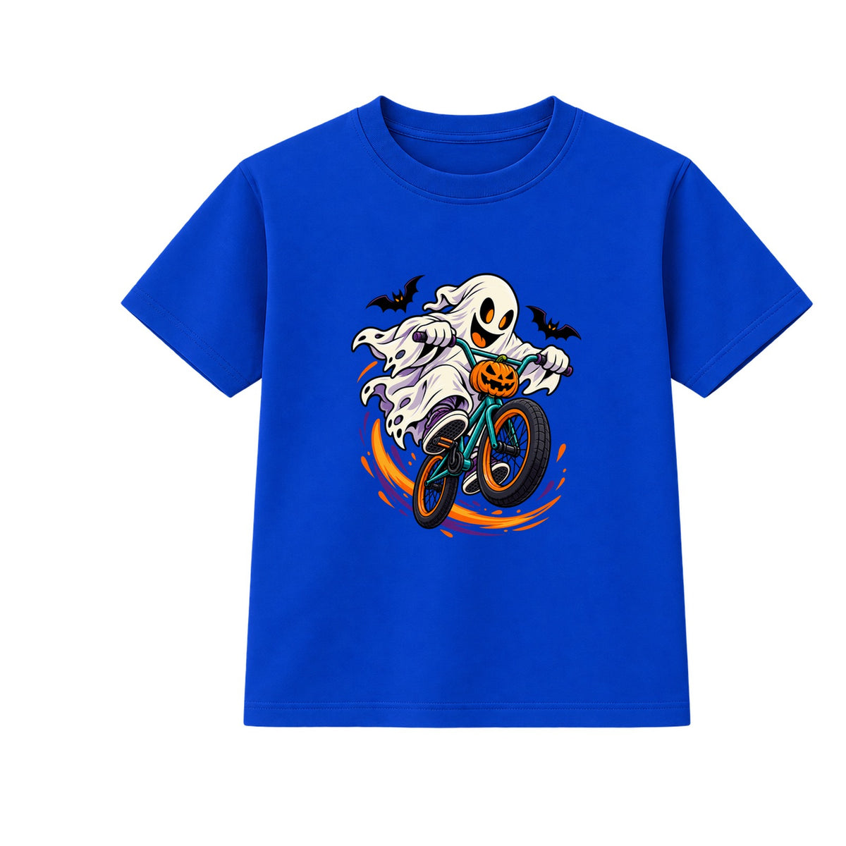 BMX Ghost kids Halloween t-shirt - Blue
