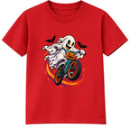 BMX Ghost kids Halloween t-shirt - Red