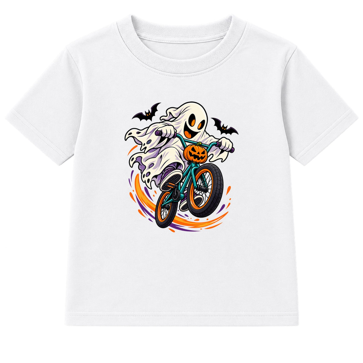 BMX Ghost kids Halloween t-shirt - White