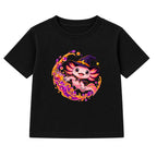 Witch Axolotl kids Halloween t-shirt - Black