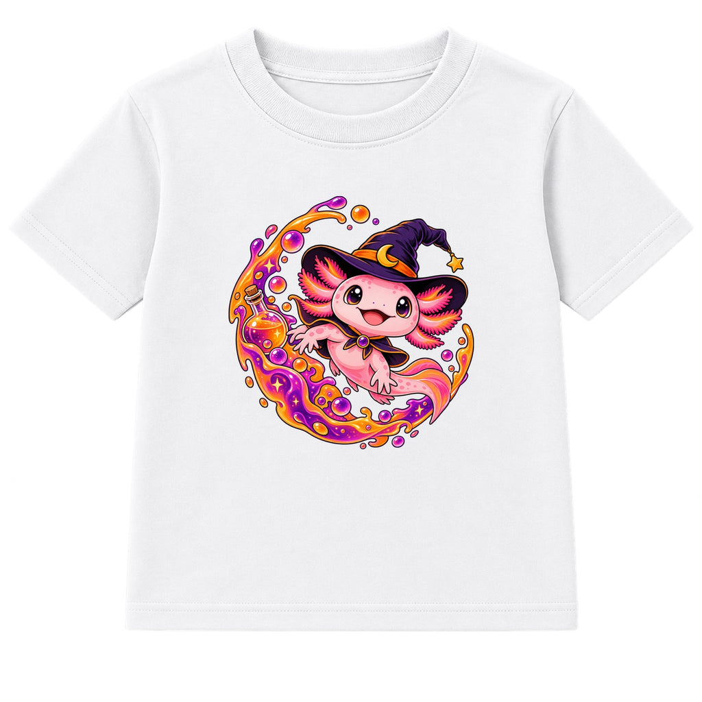 Witch Axolotl kids Halloween t-shirt - White