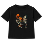 Pumpkin Dunk adult Halloween t-shirt - Black