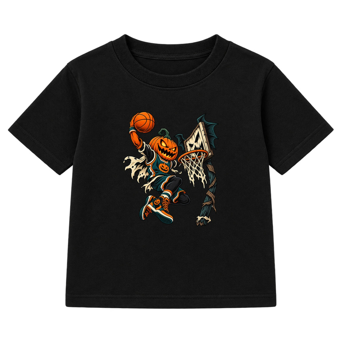 Pumpkin Dunk adult Halloween t-shirt - Black