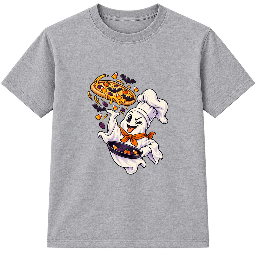 Ghost Chef kids Halloween t-shirt - Heather Grey