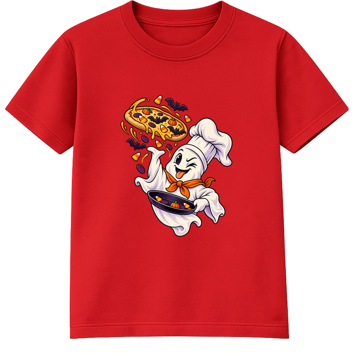 Ghost Chef kids Halloween t-shirt - Red