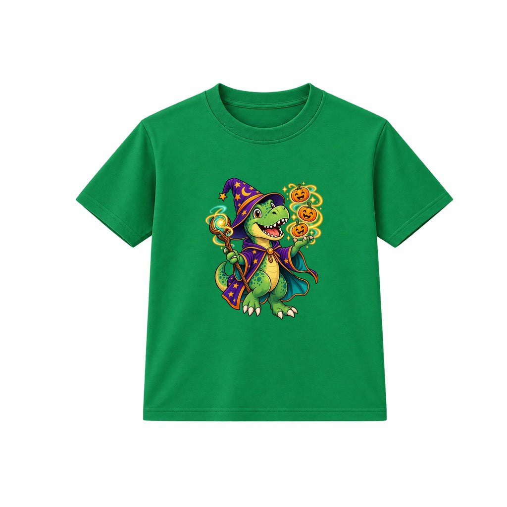 Wizard Dino kids Halloween t-shirt - Green