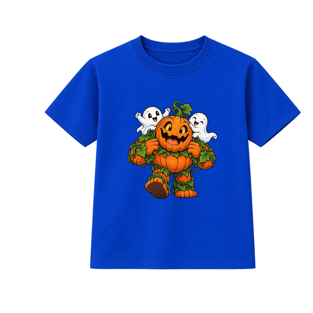 Giant Pumpkin Monster kids Halloween t-shirt - Blue