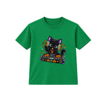 DJ Cat kids Halloween t-shirt - Green