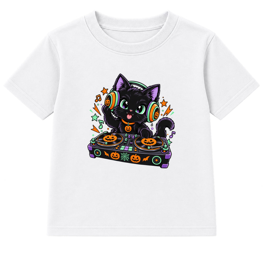 DJ Cat kids Halloween t-shirt - White