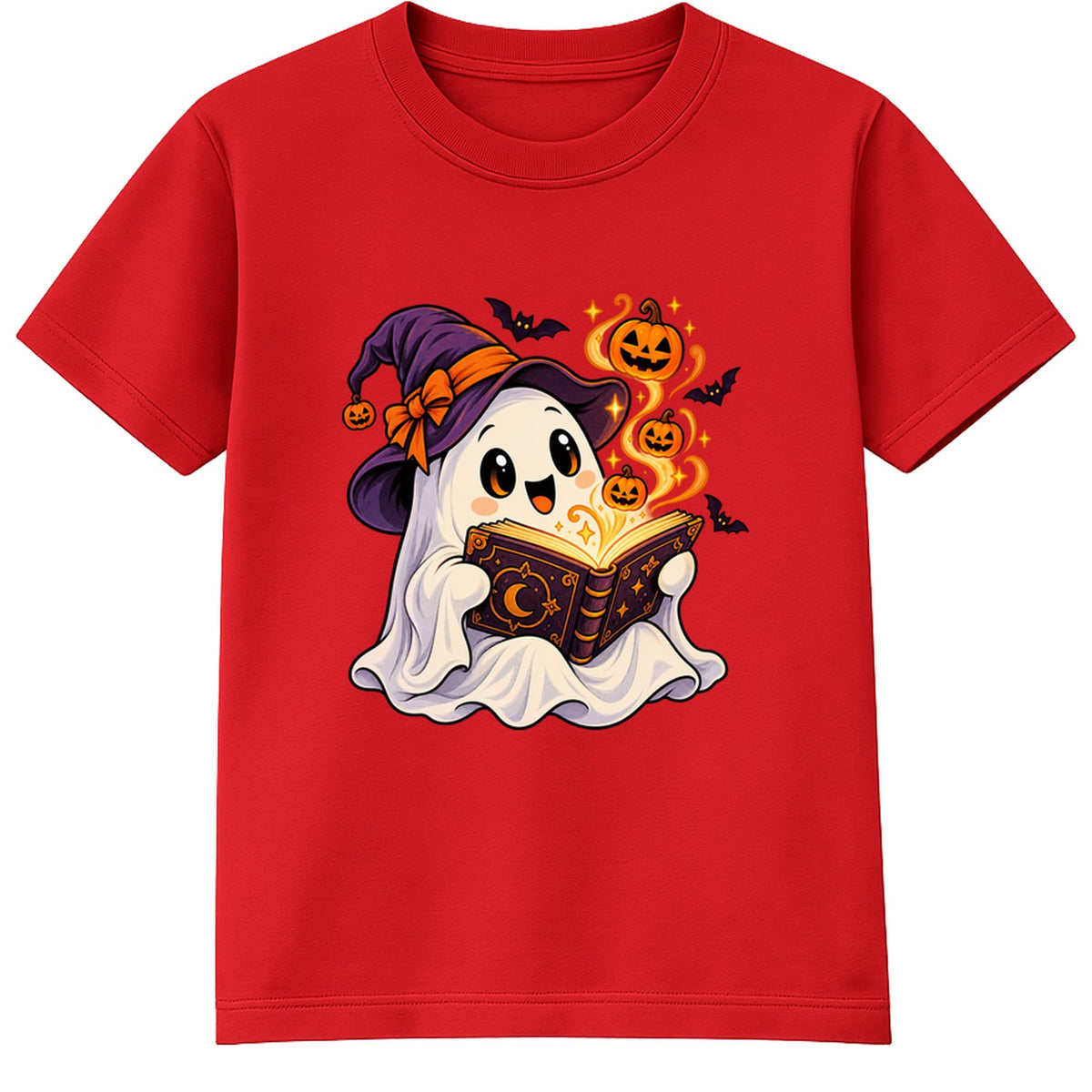 Storybook Ghost kids Halloween t-shirt - Red