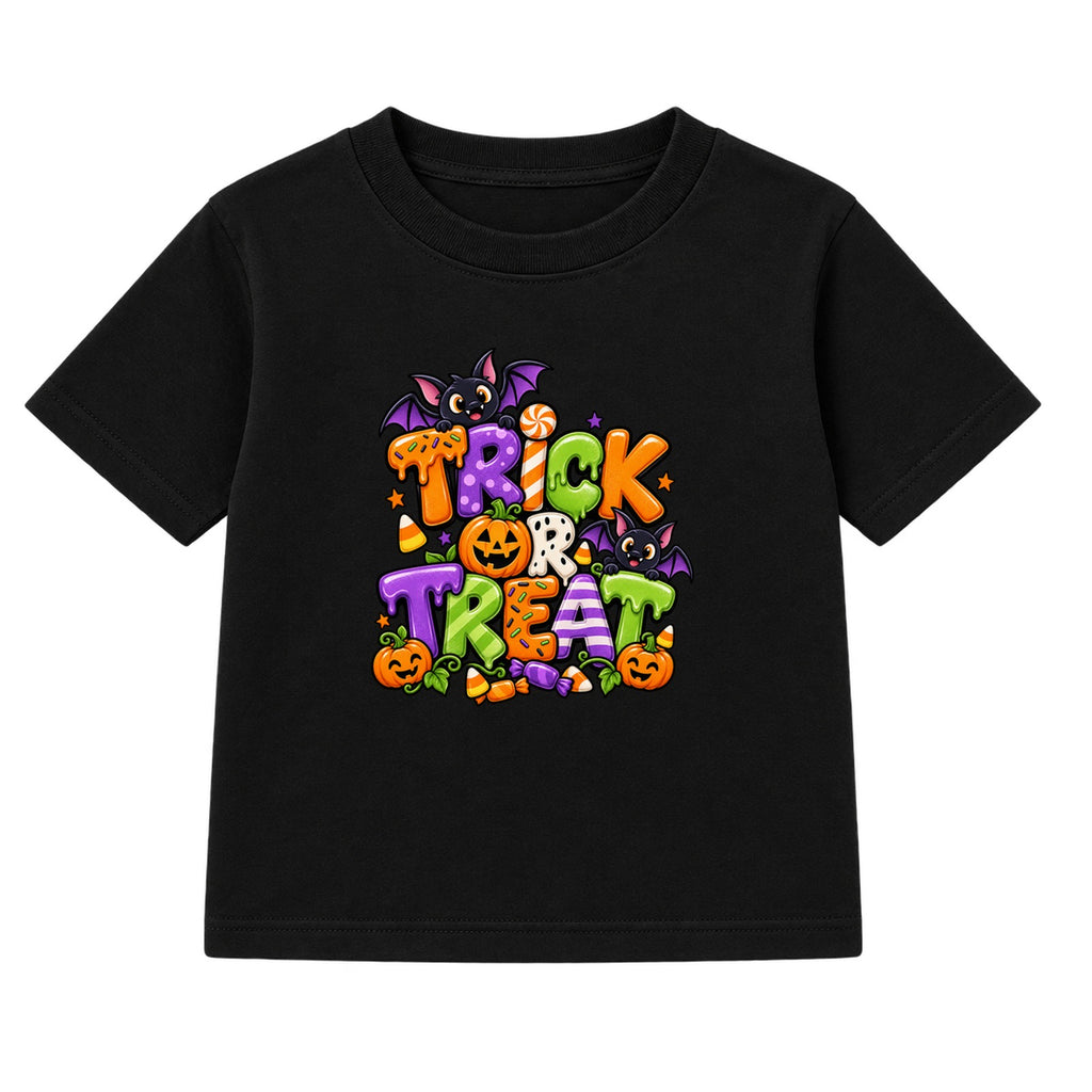 Trick Or Treat kids Halloween t-shirt - Black