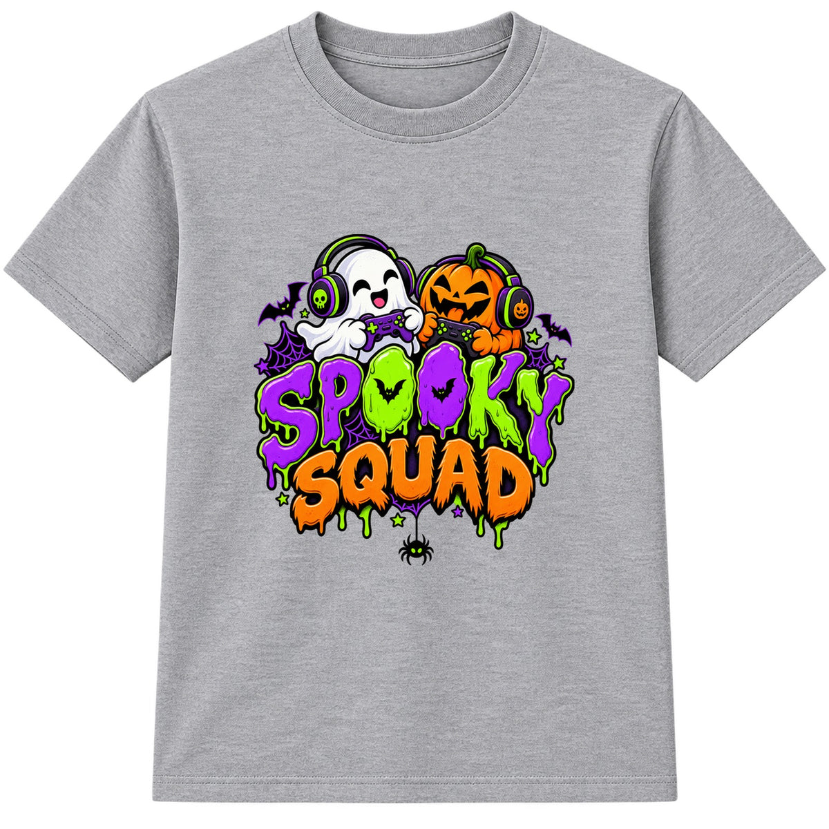 Spooky Squad kids Halloween t-shirt - Heather Grey