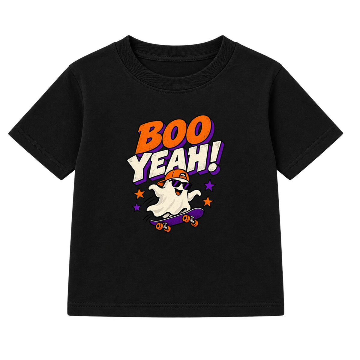 Boo Yeah kids Halloween t-shirt - Black