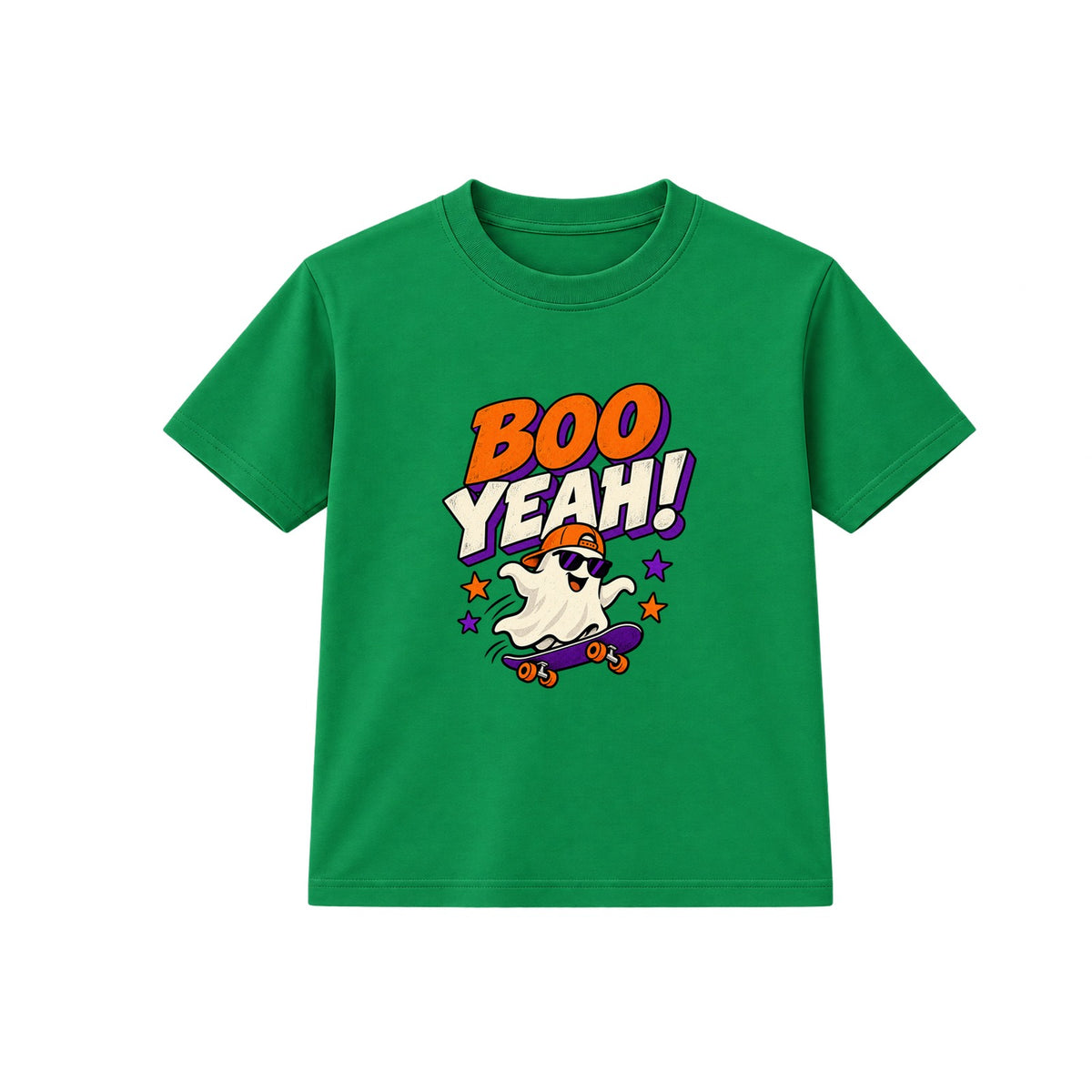 Boo Yeah kids Halloween t-shirt - Green