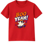 Boo Yeah kids Halloween t-shirt - Red
