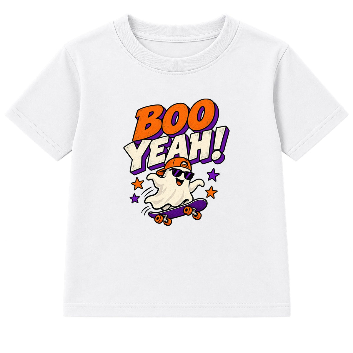 Boo Yeah kids Halloween t-shirt - White
