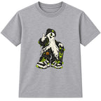 Streetwear Ghost adult Halloween t-shirt - Heather Grey
