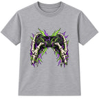 Skeleton Gamer adult Halloween t-shirt - Heather Grey