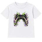 Skeleton Gamer adult Halloween t-shirt - White