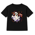 Headphone Ghost adult Halloween t-shirt - Black