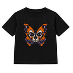 Skull Butterfly adult Halloween t-shirt - Black