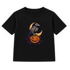 Skeleton Raven adult Halloween t-shirt - Black