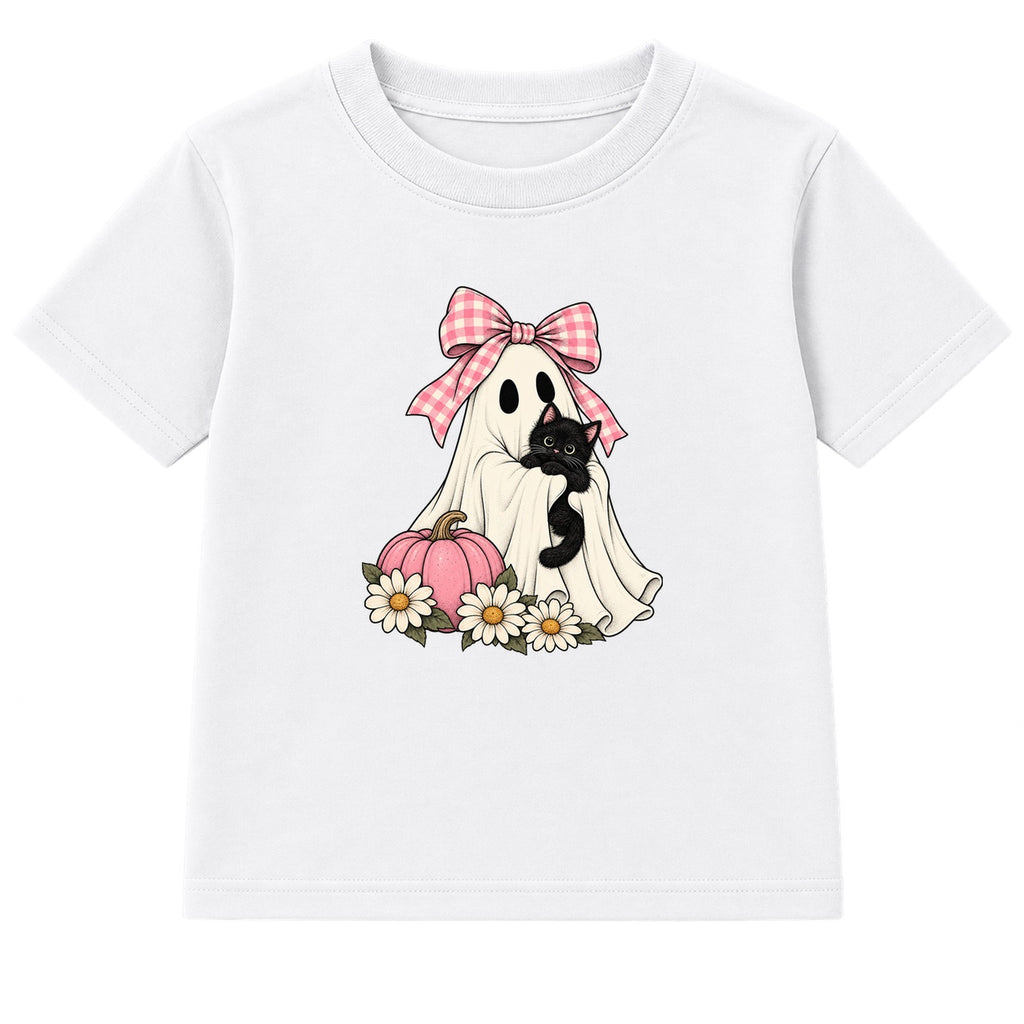 Ribbon Ghost adult Halloween t-shirt - White