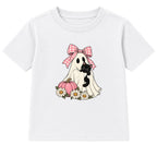 Ribbon Ghost adult Halloween t-shirt - White