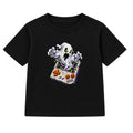 Retro Game Ghost adult Halloween t-shirt - Black