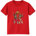 Disco Skeletons adult Halloween t-shirt - Red