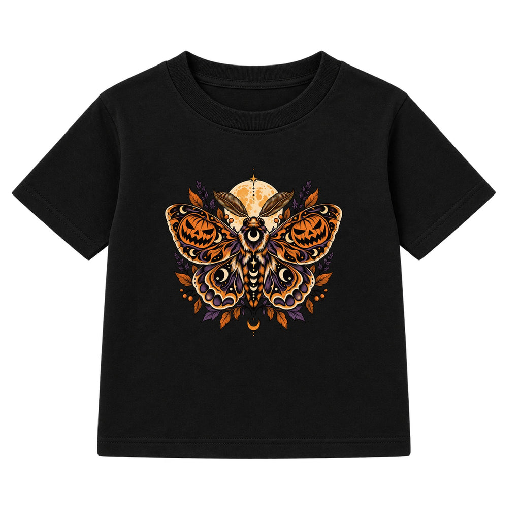 Pumpkin Moth adult Halloween t-shirt - Black