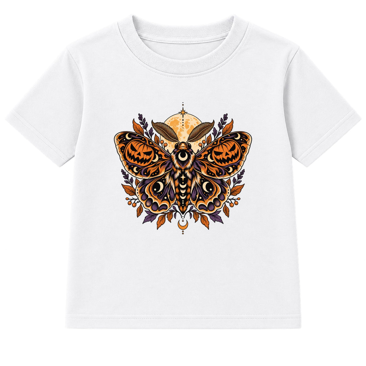 Pumpkin Moth adult Halloween t-shirt - White